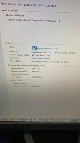 Komputer desktop HP elite 8100 core I5