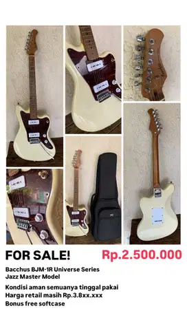 Di jual Bacchus Guitar BJM-1-RSM/M-OWH Universe Series Second