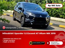 [ LOW KM ] Mitsubishi Xpander 1.5 Exceed AT Hitam 2019/2020