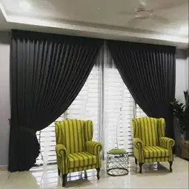 Menjual Gorden Blackout Pasang Skat Klinik Hordeng Gordyn Vitrase