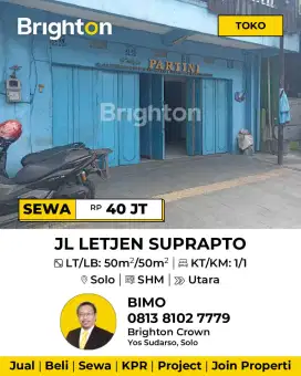 Disewakan kios Banyuanyar Solo