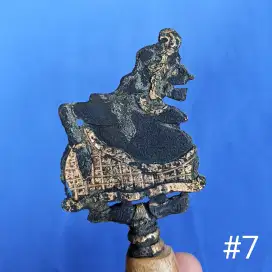 Keris ageman Semar , kinatah kuningan