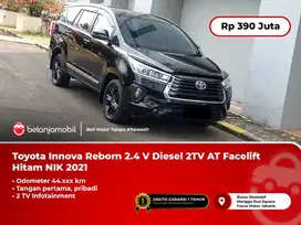 [TANGAN PERTAMA] Toyota Innova Reborn 2.4 V 2TV AT Hitam 2021/2022