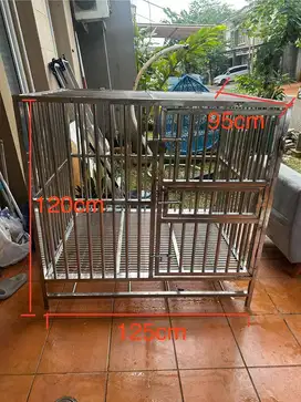 Kandang anjing stainless steel