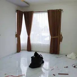 Grosir Gorden Blackout Pasang Skat Klinik Hordeng Pintu Gordyn Vitrase