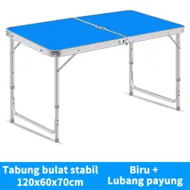 Meja lipat dan payung jualan