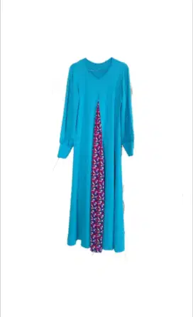 Gamis hijab bahan kaos tebal adem lentur SEPERTI BARU semua Murah