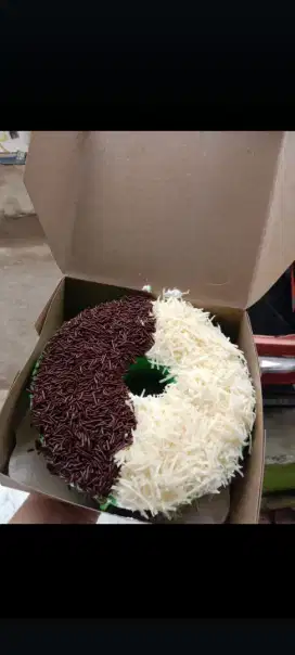 Bolu pandan toping mix keju ceres