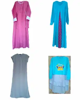 Gamis hijab branded kain lebar adem SEPERTI BARU Murah