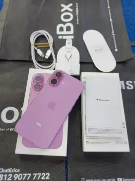 iPhone 16 128gb baru pake 2 Minggu msh kyk baru grs resmi iBox 1 thn