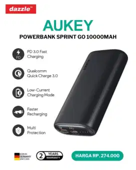 Aukey powerbank sprint Go 10K mAh 20watt