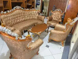 Kursi tamu sultan bahan jati 1 set
