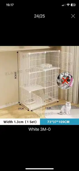 Di jual kandang kucing pake baru 2 minggu