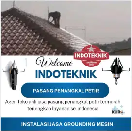Teknisi ahli grounding alat keamanan penangkal petir Sumedang