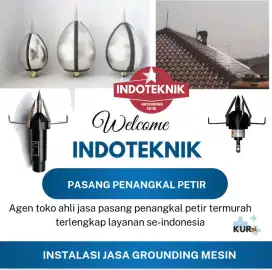 Teknisi instalasi jasa pasang alat keamanan penangkal petir Sukabumi