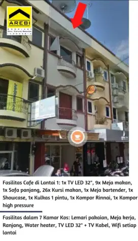 JUAL CAFE & KOST EXCLUSIVE