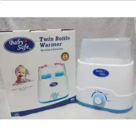 Baby safe twin bottle warmer.