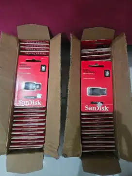 100pcs Flashdisk sandisk 16gb bekas sekali pakai