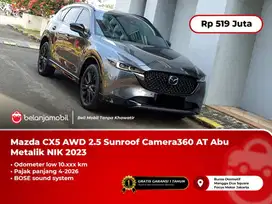 [ LOW KM 10RB ] Mazda CX-5 AWD 2.5 Sunroof Camera360 AT Abu 2023/2024