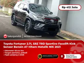 [ PAJAK PANJANG ] Toyota Fortuner 2.7L SRZ TRD Sportivo AT 2021/2022