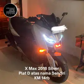 Yamaha XMax 2018 silver D an sendiri pajak panjang KM14rb Istimewa