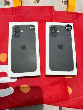Iphone 16 128gb hitam Garansi Resmi. Siap COD