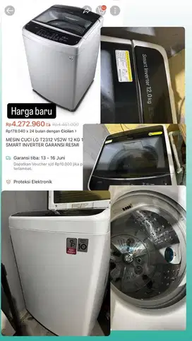 Mesin cuci LG inverter 12kg