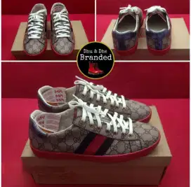 Sepatu Gucci ACE GG SUPREME size 43  original (prelove) NEGO