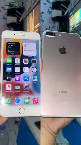 Jual aja Iphone 7+ fullset ram 128