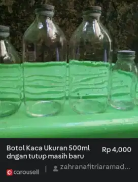 Botol Kaca 500 ML