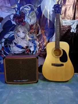 Gitar cort dan ampli silver crest