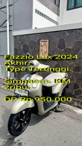Fazzio Lux 2024 Akhir. Pajak ON. Simpanan. KM 2rb.Mulus.Cash/Kredit/TT