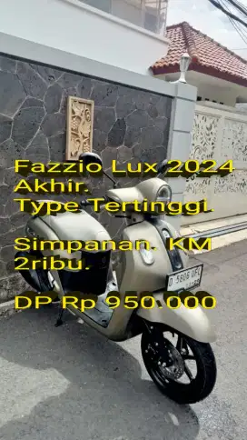 Fazzio Lux 2024 Akhir. Pajak ON. Simpanan. KM 2rb.Mulus.Cash/Kredit/TT