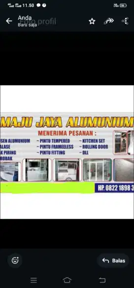 Maju jaya almunium dan kaca