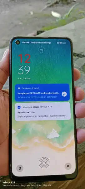 Opo  a95 resmi opo 8+8/128 lecet pmkyan ja NFC ada
