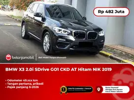 [ PAJAK PANJANG ] BMW X3 X 3 2.0i SDrive GO1 CKD AT Hitam 2019/2020
