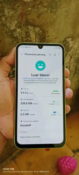 Samsung  A15 resmi 8+8/256 mlus  hp cas biasa 4G