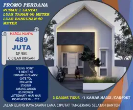 Rumah akses mobil hanya 440 juta