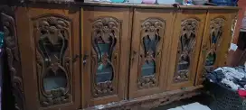 Lemari Buffet Jati Ukir