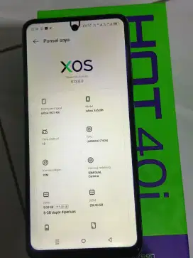 Dijual Infinix hot 40i 8/256 gb Ori no minus
