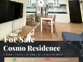 Dijual Apartement Cosmo Residence 2 BR Furnished Bagus