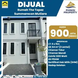 DIJUAL RUMAH THE TOPAZ DI SUMMARECON MUTIARA MAKASSAR