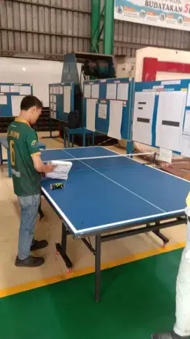 TENIS MEJA PINGPONG BAHAN MDF HARGA PABRIK, SUDAH FULLSET