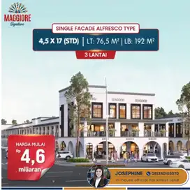 Dijual Ruko Maggiore Signature Gading Serpong 3 Lantai