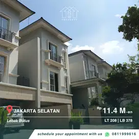 TOWNHOUSE EXCLUSIVE JAKARTA SELATAN 3 LANTAI KAWASAN ELIT LEBAK BULUS