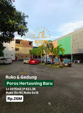 Dijual ruko & bangunan hertasning poros