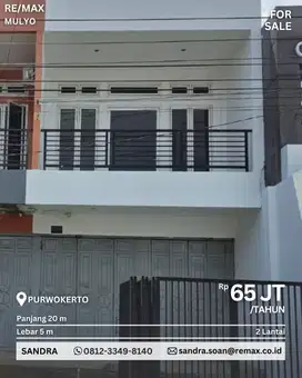 Disewa Ruko 2 Lantai Mudah Diakses