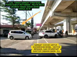 TANAH STRATEGIS POSISI SUDUT DPN JL.  NASIONAL PETTARANI MAKASSAR