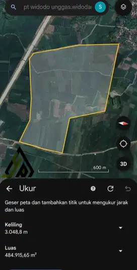 Dijual tanah industri investasi terbaik lokasi Ngawi Luas 48Ha