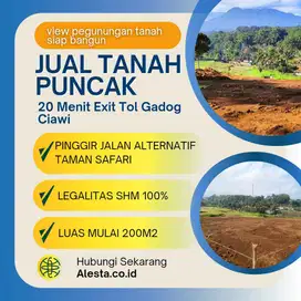 Tanah view gunung shm cisarua puncak